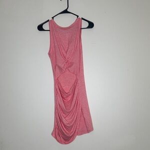 Amazon Draped Pink Mini Dress